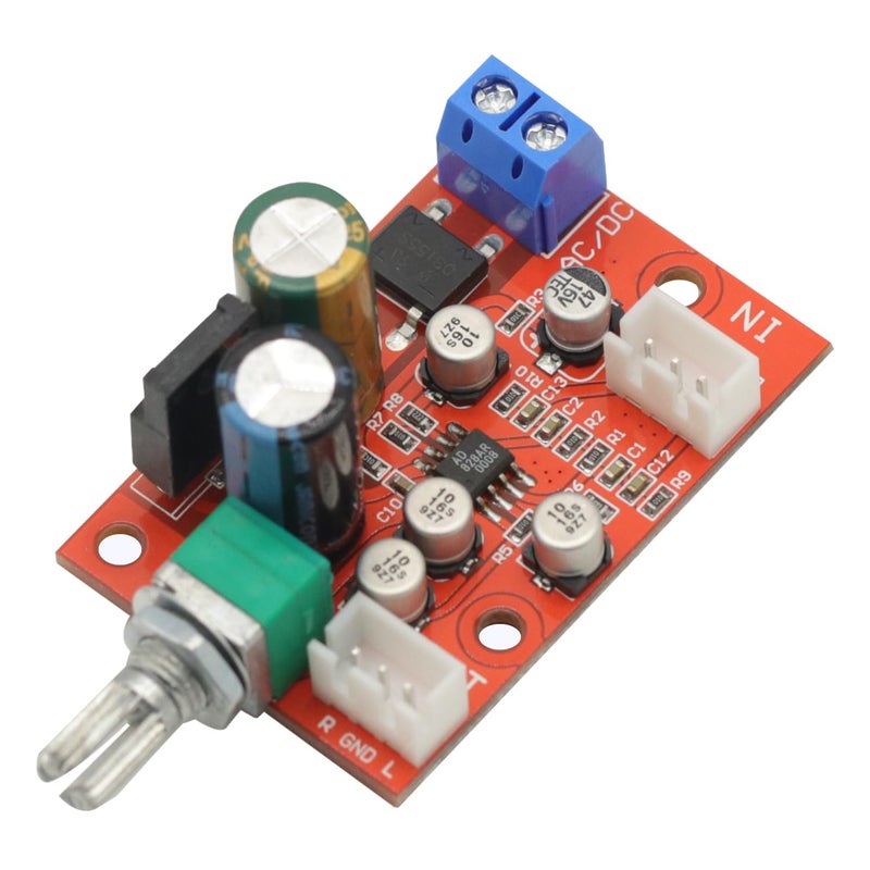 GODIYMODULES AC/DC AD828 Dynamic Microphone Stereo Preamp Power Amplifier Preamplifier Board with Volume Control - Image 2